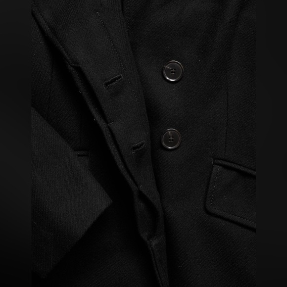 NWT! Banana Republic Black Isola Melton Hourglass Topcoat 🔹💫 - Picture 6 of 11
